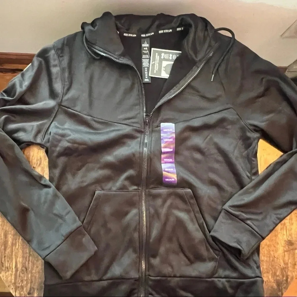 RBX | X-Train colorblock fleece full zip mens hoodie. Size:M